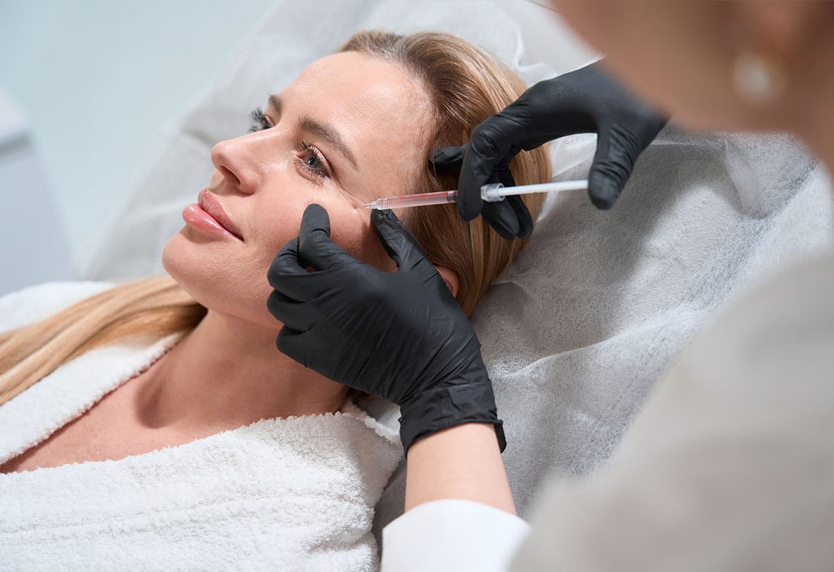 woman getting dermal fillers in Williamsburg, VA
