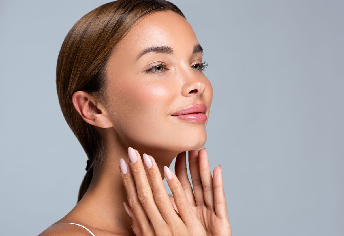 woman after getting botox in Williamsburg, VA