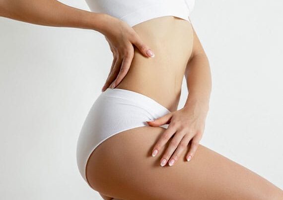 woman after getting liposuction in Williamsburg, VA