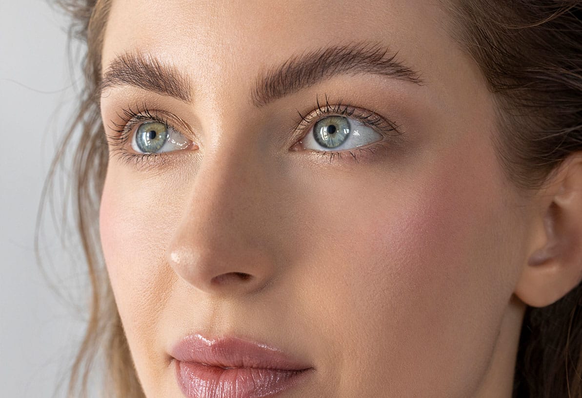 woman after getting blepharoplasty in Williamsburg, VA