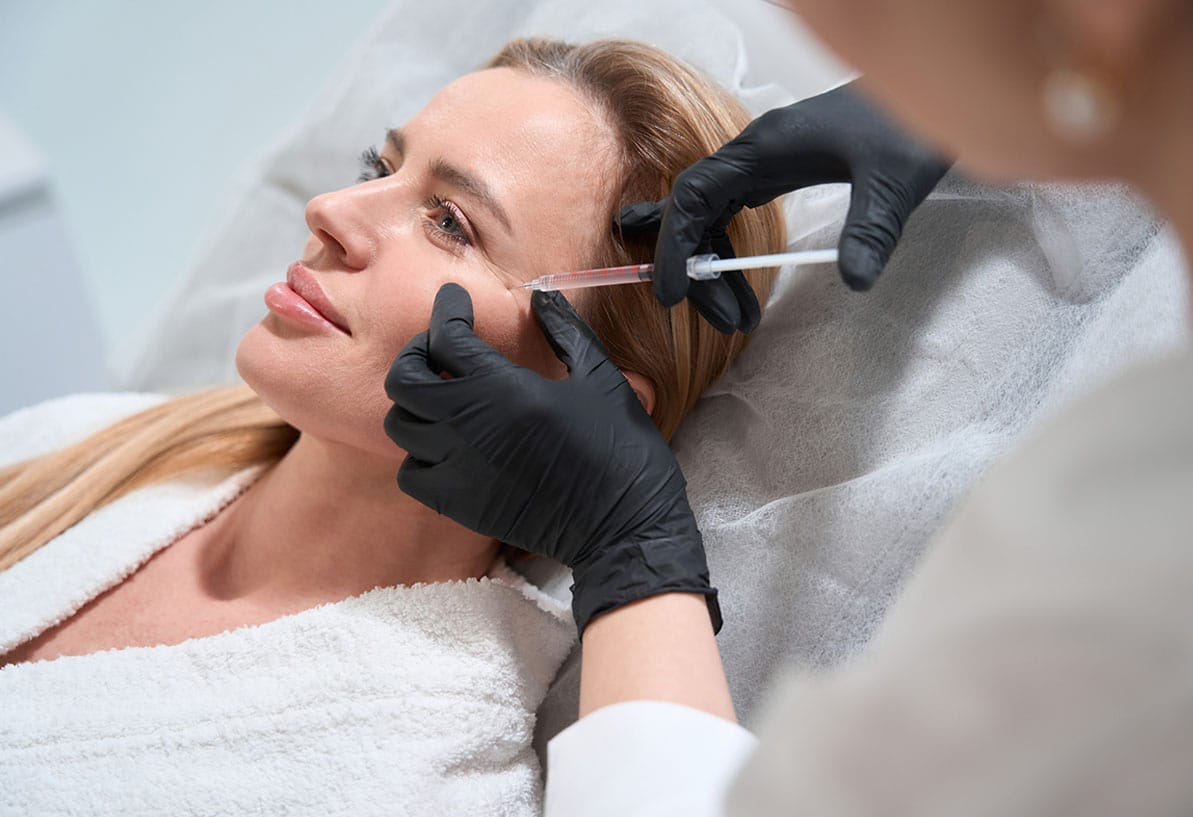 woman getting neuromodulator treatment in Newport News, VA