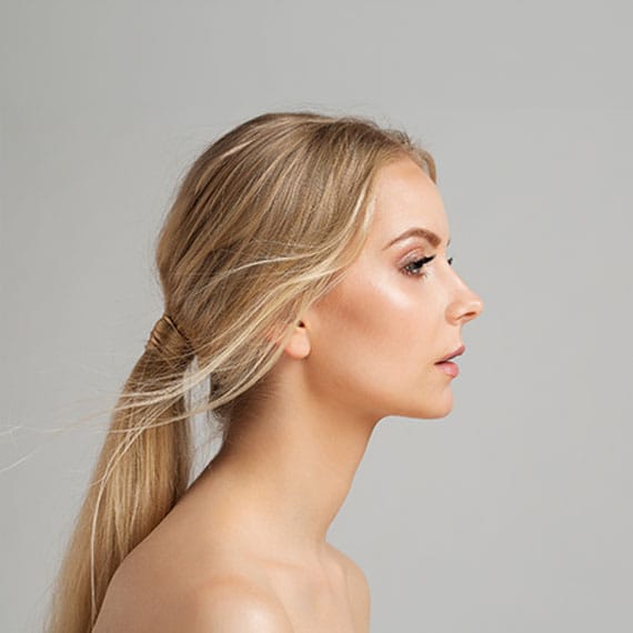 woman after her rhinoplasty in Newport News, VA