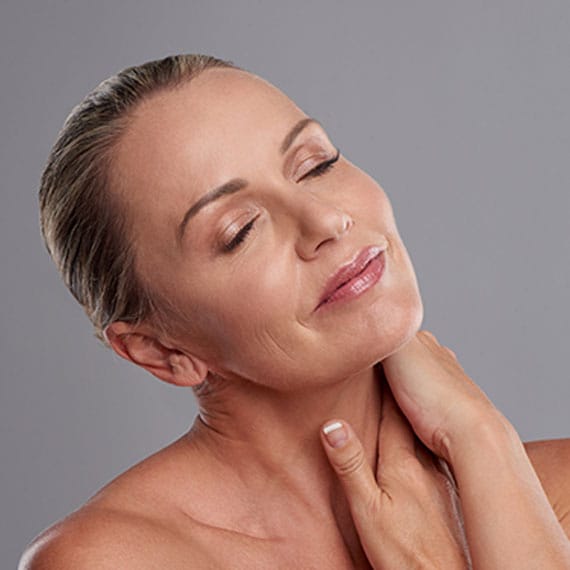 woman after her thread lift in Williamsburg, VA